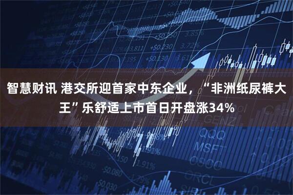 智慧财讯 港交所迎首家中东企业，“非洲纸尿裤大王”乐舒适上市首日开盘涨34%